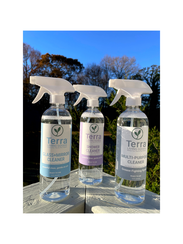 Eco-friendly plant-based cleaning products by Terra Living Goods