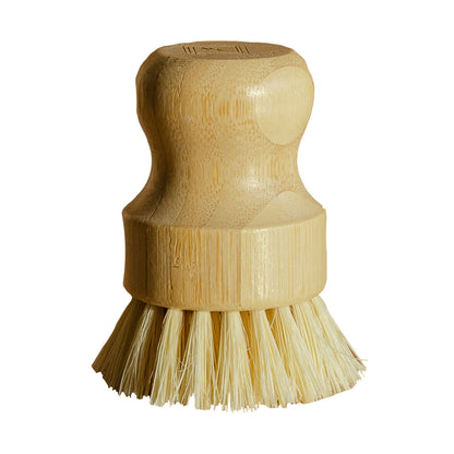 Bamboo Sisal Dish Brush Eco Friendly Firm Bristles For Dishes, Pans, Produce