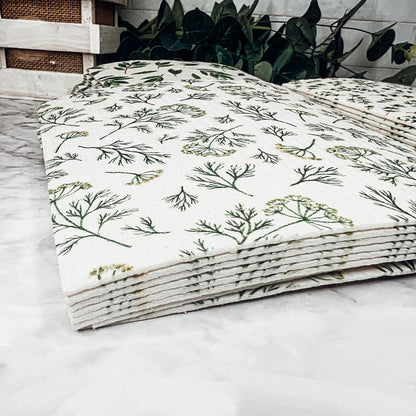 Biodegradable Kitchen Cloths 70% Cellulose 30% Cotton Eco-Friendly Reusable Set