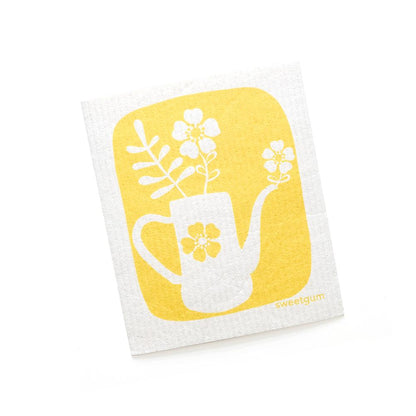 Bloom Tea Towel + 2 Swedish Dishcloths Bundle