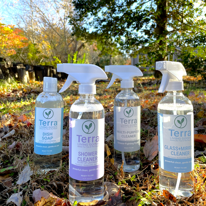 4-Bottle Plant-Based Cleaning Bundle | Eco Friendly Home Set – Terra Living Goods