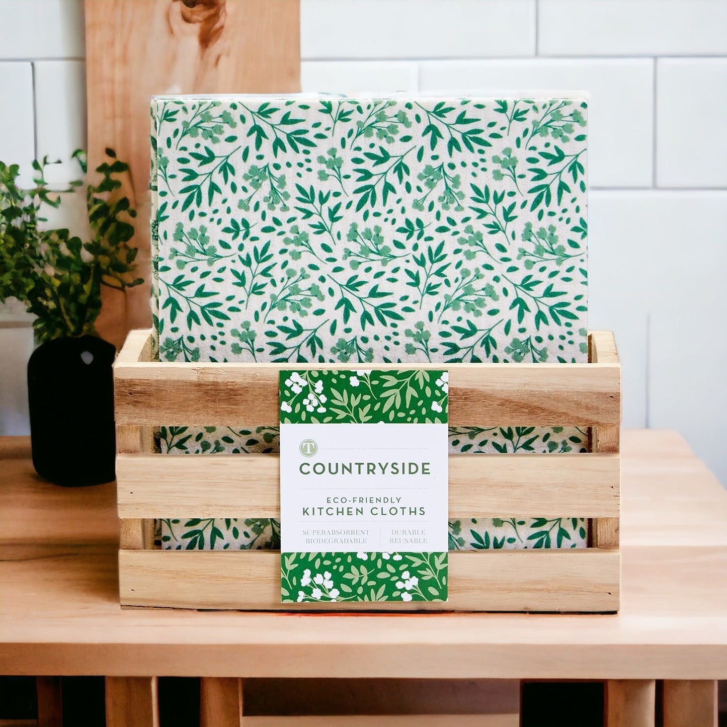 Garden Multipurpose Eco Cloths Reusable Biodegradable Kitchen Cloths Set Of 3