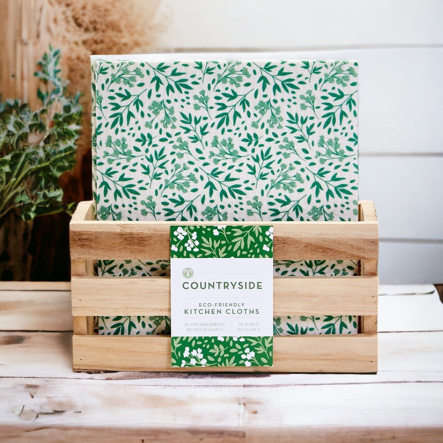 Garden Multipurpose Eco Cloths Reusable Biodegradable Kitchen Cloths Set Of 3